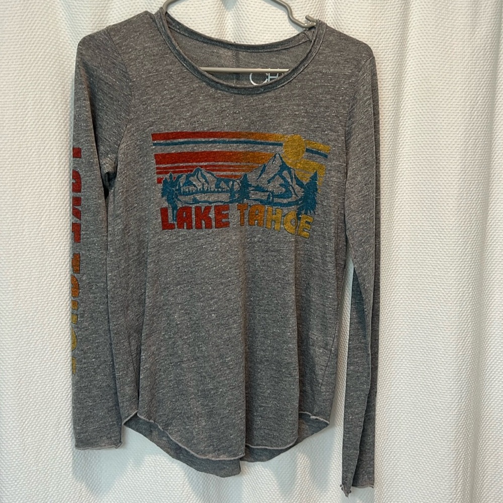 CHASER - women's long sleeve size small tee - Lake Tahoe 💙